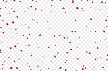 Poster - balls, spheres on a transparent background. vector illustration