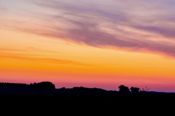 Wall Mural - Sunset over Polish countryside - Choczewo, Pomerania, Poland