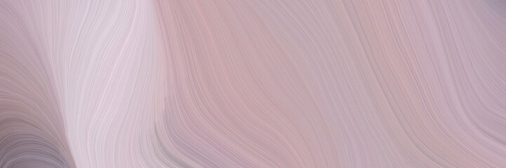 Aufkleber - soft creative waves graphic with elegant curvy swirl waves background design with pastel purple, light gray and old lavender color