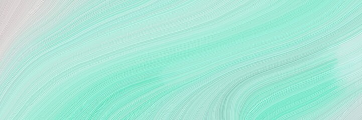 Aufkleber - soft creative waves graphic with modern waves background illustration with powder blue, light gray and medium aqua marine color