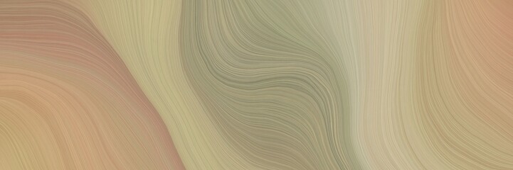Aufkleber - soft abstract art waves graphic with modern waves background illustration with rosy brown, gray gray and tan color