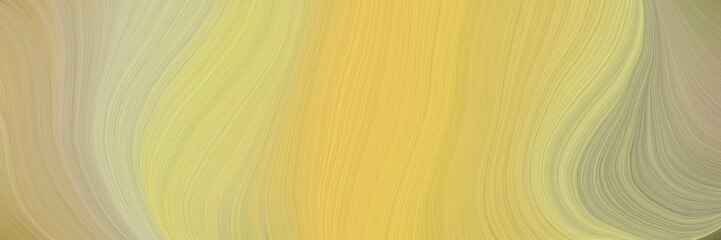 Aufkleber - soft artistic art design graphic with modern waves background illustration with burly wood, dark khaki and pastel gray color