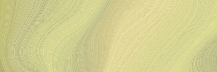 Poster - soft background graphic with smooth swirl waves background design with tan, pale golden rod and dark khaki color