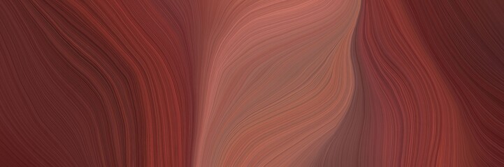 Poster - soft abstract artistic waves graphic with modern soft swirl waves background design with old mauve, indian red and pastel brown color