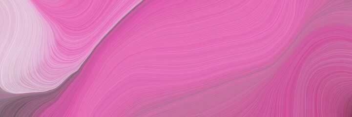 Aufkleber - soft abstract artistic waves graphic with smooth swirl waves background design with pale violet red, thistle and old lavender color