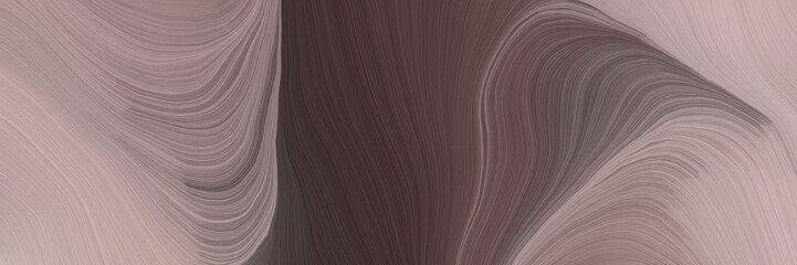 Aufkleber - soft creative waves graphic with abstract waves design with rosy brown, old mauve and dim gray color