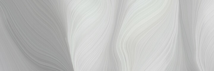 Aufkleber - soft artistic art design graphic with modern soft curvy waves background design with silver, light slate gray and linen color