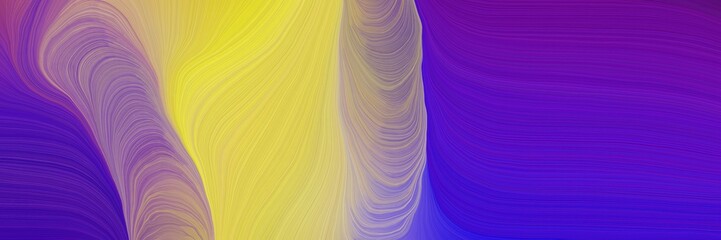 Poster - colorful vibrant abstract art waves graphic with curvy background illustration with dark slate blue, dark khaki and rosy brown color