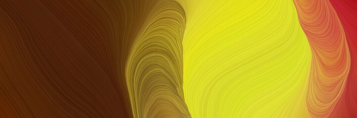 Poster - colorful vibrant background graphic with curvy background design with gold, bronze and chocolate color