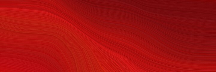 Poster - colorful vibrant artistic art design graphic with smooth swirl waves background illustration with strong red, maroon and dark red color