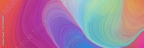 Fotografía colorful vibrant artistic art design graphic with elegant curvy swirl waves back