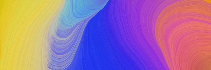 Fototapete - colorful vibrant abstract artistic waves graphic with contemporary waves illustration with moderate violet, medium purple and burly wood color