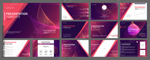 Cuadros en Lienzo Business presentation templates set