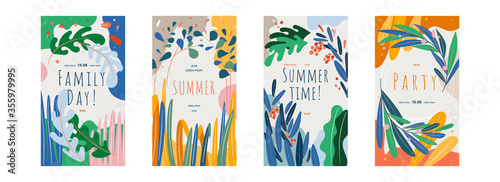 Cuadros en Lienzo Collection of abstract poster designs