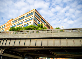 Sticker - view of New York High Line park in summer