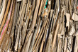 Cardboard compacted ready for recycling 