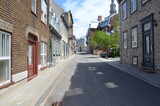 Fototapeta Miasto - street or road in Quebec city in Canada