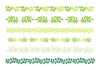 Wall Mural - greenery border for summer.