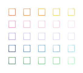 Wall Mural - 【 square 】hand painted watercolor frames, abstract watercolor background, vector illustration.