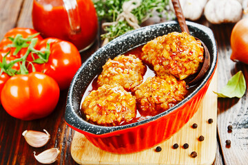 Poster - Meatballs with rice