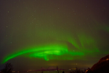 northern lights over bødo norway in february 2020