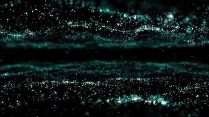 Wall Mural - 4k animated particles in outer space