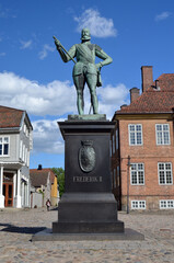 An ancient city, located inside an old fortress. Preserved style and architecture of antiquity. Historical town Fredrikstad.Named after the Danish King Fredericks II.  Fredrikstad,Norway