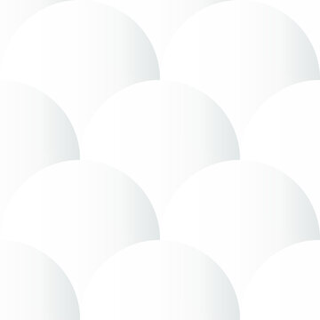 Round Abstract Repeat Seamless Pattern. Circle White abstract seamless geometric background. Art style can be used in cover design, book design, poster, cd cover, flyer, website. Vector.