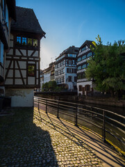 Canvas Print - Petite France area in Strasbourg