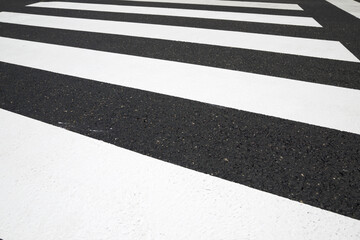 Wall Mural - Zebra crossing background