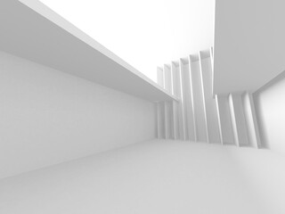 Abstract White Architecture Design Concept