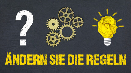 Poster - Ändern Sie die Regeln 