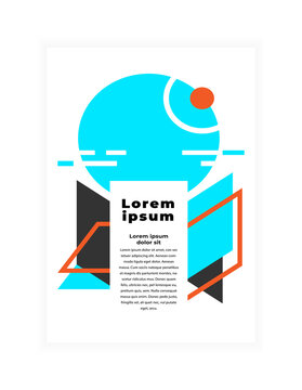 Abstract background, Dynamic geometric shapes compositions, Flat and clean style, Applicable for any graphic works.