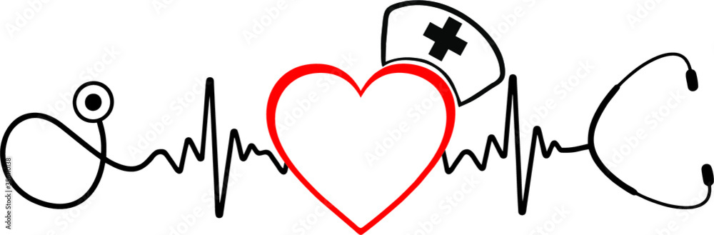 Heartbeat SVG, Nurse SVG, Doctor SVG, Healthcare Svg, Stethoscope Svg ...
