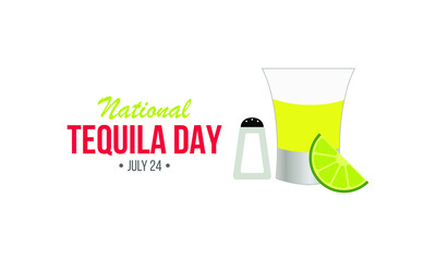 Vector illustration on the theme of National Tequila day observed each year on July 24th.