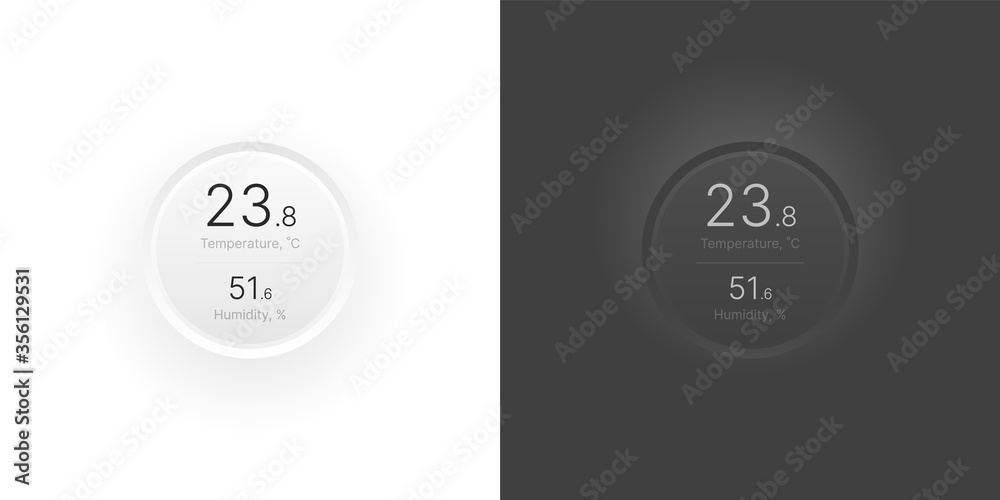 Control knob used for regulating. UI and UX Kit. Control center design ...