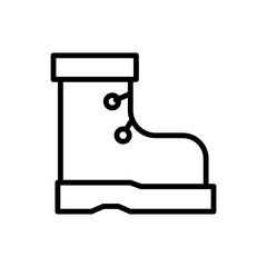 Poster - Boot, shoes icon. Simple line, outline vector elements of camping icons for ui and ux, website or mobile application