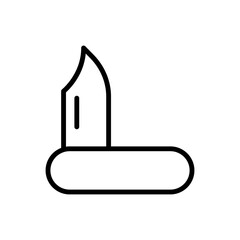 Poster - Knife, camping icon. Simple line, outline vector elements of camping icons for ui and ux, website or mobile application