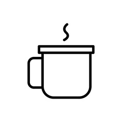 Poster - Cup, tea icon. Simple line, outline vector elements of camping icons for ui and ux, website or mobile application