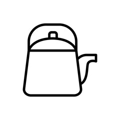 Poster - Kettle, tableware icon. Simple line, outline vector elements of camping icons for ui and ux, website or mobile application