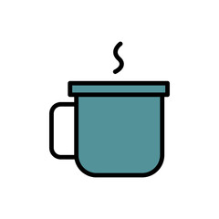 Poster - Cup, tea icon. Simple color with outline vector elements of camping icons for ui and ux, website or mobile application