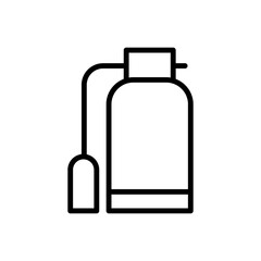 Poster - Fire extinguisher, emergency icon. Simple line, outline vector elements of firefighters icons for ui and ux, website or mobile application