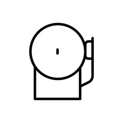 Poster - Bell, emergency icon. Simple line, outline vector elements of firefighters icons for ui and ux, website or mobile application
