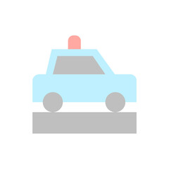 Poster - Car, siren icon. Simple color vector elements of firefighters icons for ui and ux, website or mobile application
