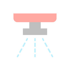 Poster - Fire detector icon. Simple color vector elements of firefighters icons for ui and ux, website or mobile application