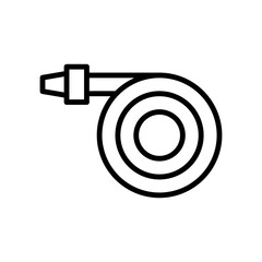 Poster - Hose, flower icon. Simple line, outline vector elements of agriculture icons for ui and ux, website or mobile application