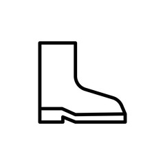 Poster - Rubber boot, shoes icon. Simple line, outline vector elements of agriculture icons for ui and ux, website or mobile application