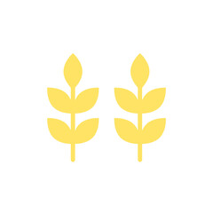 Poster - Wheat, ear icon. Simple color vector elements of agriculture icons for ui and ux, website or mobile application