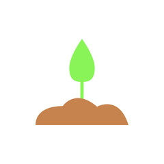 Poster - Soil, sprout icon. Simple color vector elements of agriculture icons for ui and ux, website or mobile application
