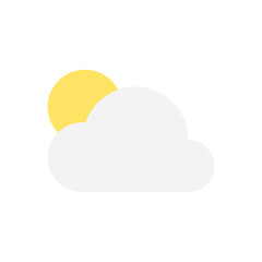 Poster - Cloud, sun icon. Simple color vector elements of agriculture icons for ui and ux, website or mobile application